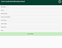 Tablet Screenshot of bondelementary.org